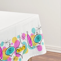 Table de bordure Arbre Rétro Baubles 60x84