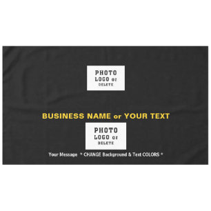 Nappe Table de salons avec logo, texte, COULEURS