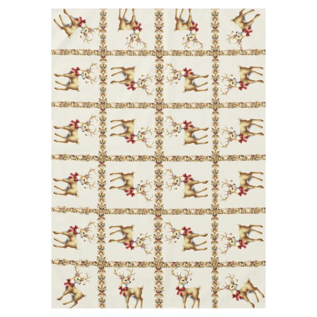 Nappe Table de vacances Gold Reindeer (Devant)