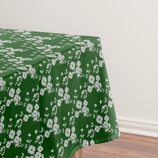 Nappe TABLECLOTH EN COTON FS Style 1-vert-blanc-52x70 (In Situ)
