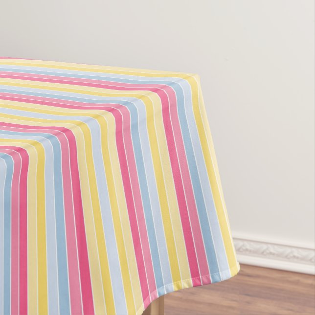 Nappe Tablecloth Pastel Stripe (In Situ)