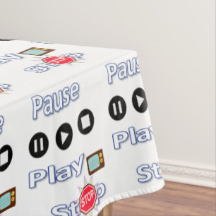 Nappe Tablecloth Play Pause Stop