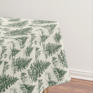 Nappe Tablette De Noël De Jouy Table Verte