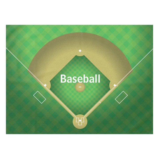 Nappe Tablette Design Diamond de Baseball (Devant (Horizontal))