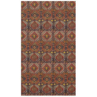 Tapis caucasien aux couleurs chaudes 