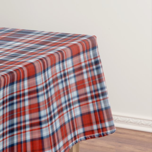 Nappe Tartan blanc et bleu rouge (In Situ)