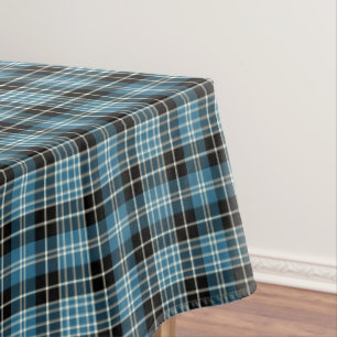 Nappe Tartan bleu de Clark de clan et noir et blanc