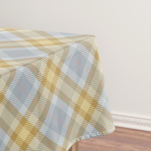 Nappe Tartan Jaune Et Gris (In Situ)