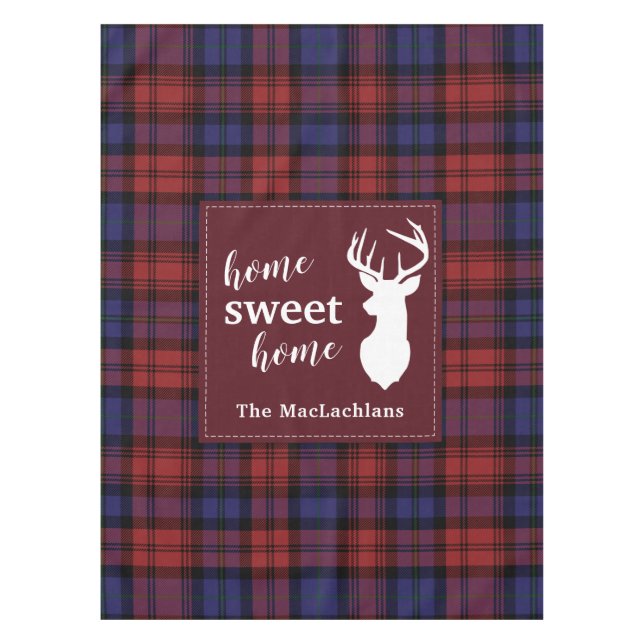 Nappe Tartan personnalisé de Noël MacLachlan (Devant)