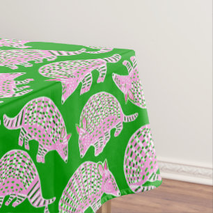 Nappe Tatous Préppy Rose Vert 