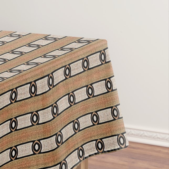 Nappe Taupe Beige Orange Brown Hip Orient Bali Art (In Situ)