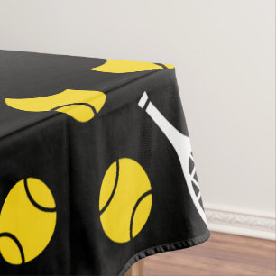 Nappe Tennis Raquettes & Balls Joueur Entraîneur Jaune N