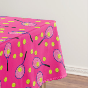 Nappe Tennis Sports Anniversaire fête rose