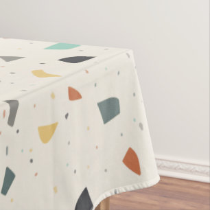 Nappe Terrazzo Tile Confetti Style Moderne Tons de Terre