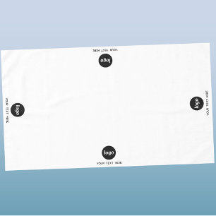 Nappe Texte de logo simple Affichage promotionnel d'entr