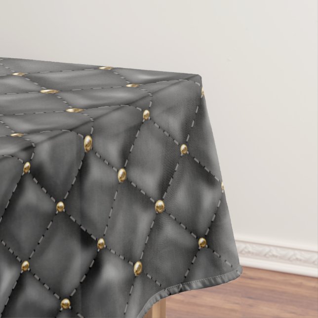 Nappe Texture en cuir brillant avec perles d'or (In Situ)