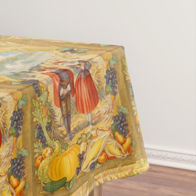 Nappe Thanksgiving Grateful Pilgries en tissu de table (In Situ)