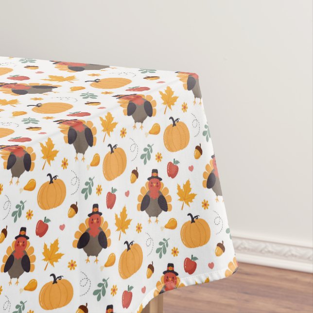Nappe Thanksgiving Turquie Citrouille (In Situ)