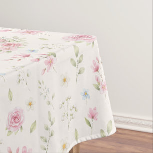 Nappe Théière fantaisiste lapin motif floral printanier