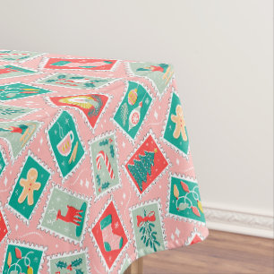 Nappe Timbres postés de Noël rétro