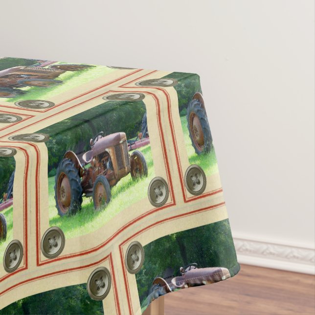 Nappe Tissu de table de tracteur rustique (In Situ)