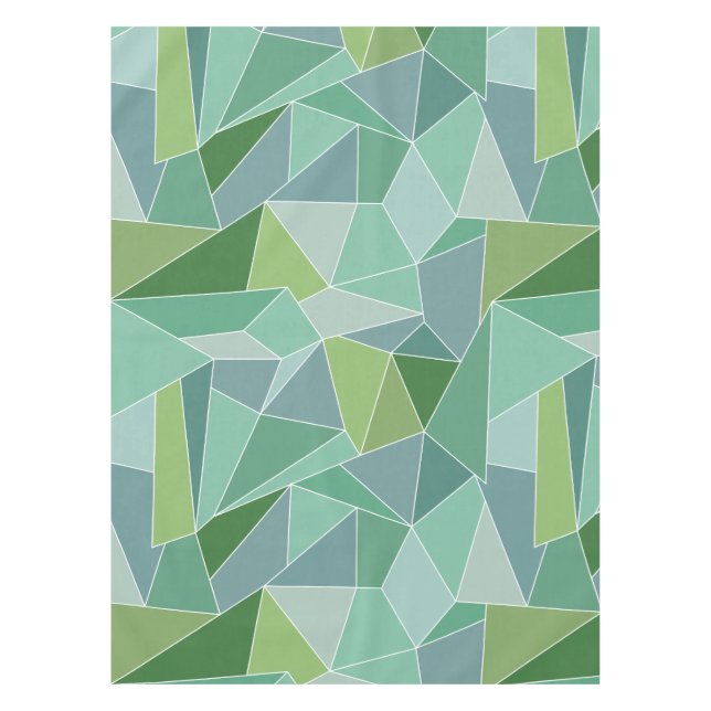 Nappe Tissu de table en verre de mer bleu et vert (Devant)