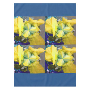 Nappe Tissu de table jaune Iris