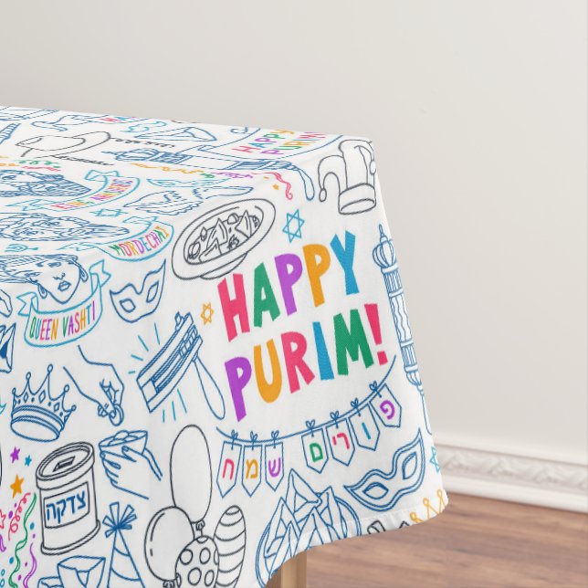 Nappe Tissus de table Purim - Trois tailles différentes  (In Situ)