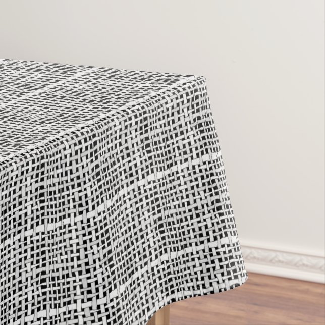 Nappe Toile de jute argentée élégante tissée rustique (In Situ)