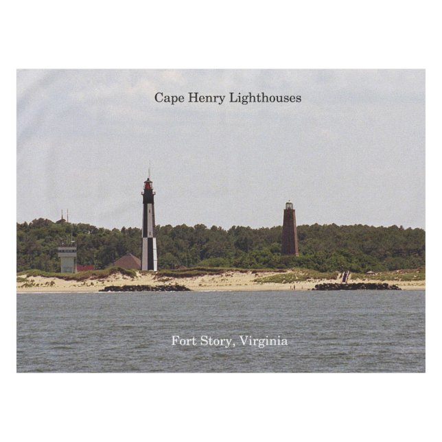 Nappe Toile de table des phares Cape Henry (Devant (Horizontal))
