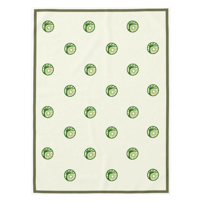 Nappe Toit d'autel aux arbres du soleil, 52 x 70 po (Devant)