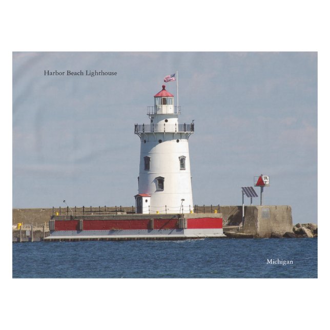 Nappe Toit de table Harbour Beach Lighthouse (Devant (Horizontal))