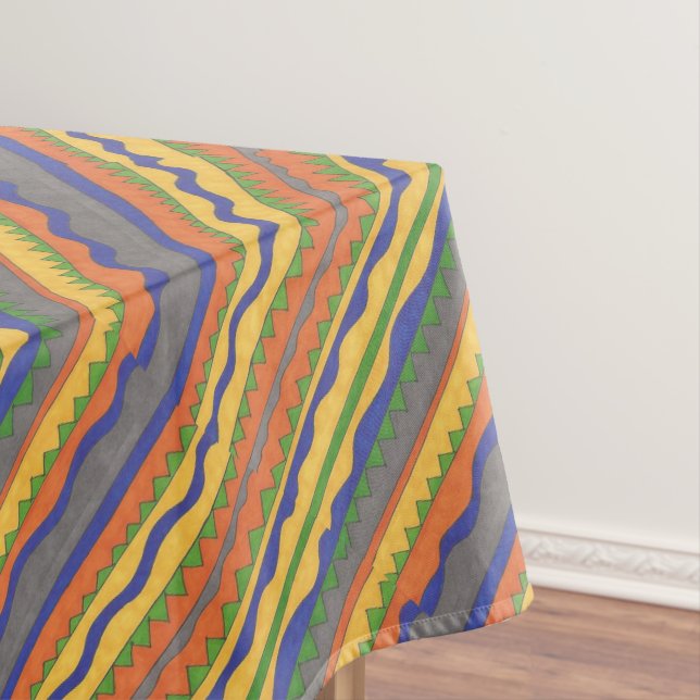Nappe Toit de table rayé coloré (In Situ)