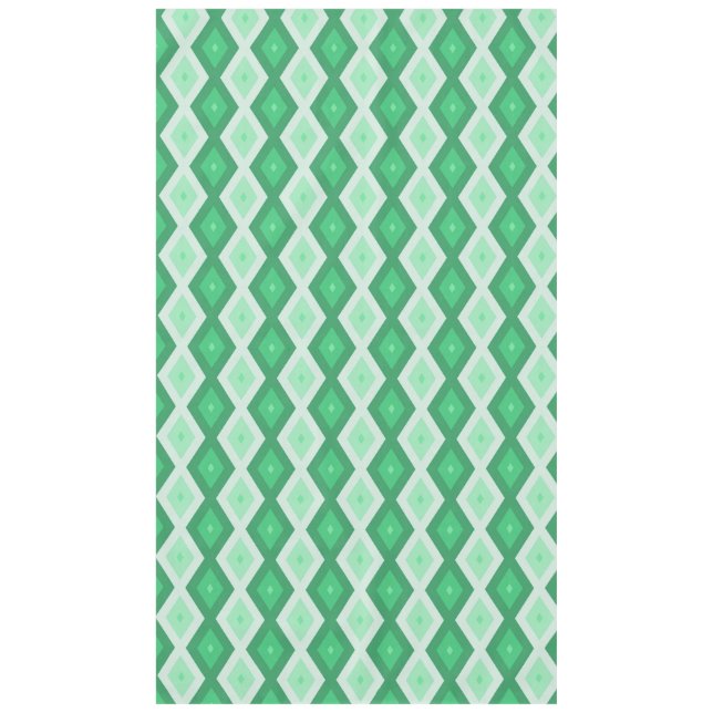 Nappe Tons de motif diamant vert (Devant)