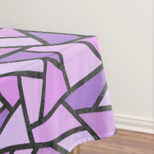 Nappe Tons du motif en vitrail lilas