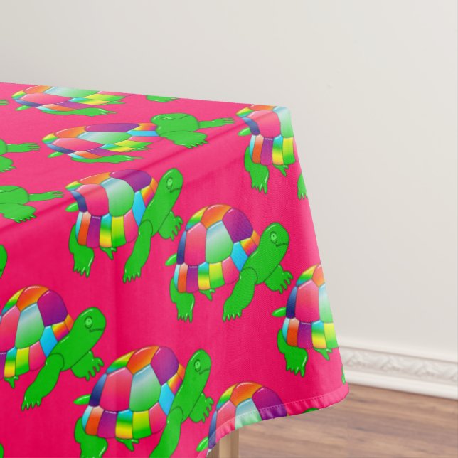 Nappe Tortue en verre CKC Lil, Pink-52x70 TABLECLOTH (In Situ)