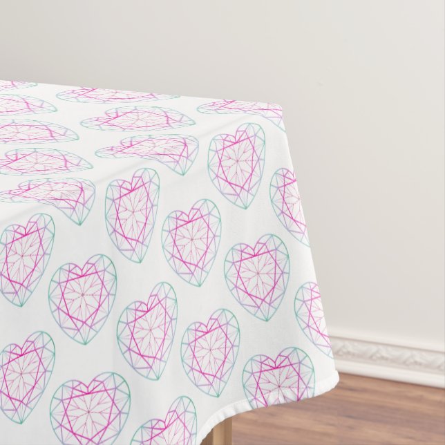 Nappe Tourmaline bijoux coeur à deux tons tissu motif (In Situ)