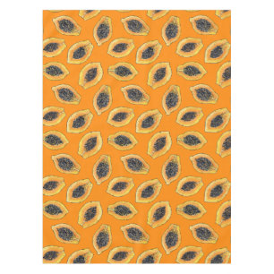 Nappe Tranches de Papaya sur orange