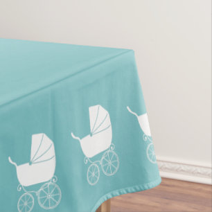 Nappe Transport vintage Baby shower Cute Blue Boy