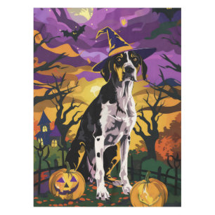 Nappe Treeing Walker Coonhound Halloween Sorcière Citrou