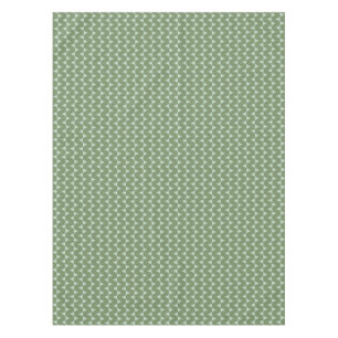 Nappe Triangle de Noël Géométrique Vert Sauge Moderne
