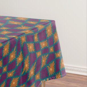 Nappe Trippy super 60s Flower Checks Orange Rose