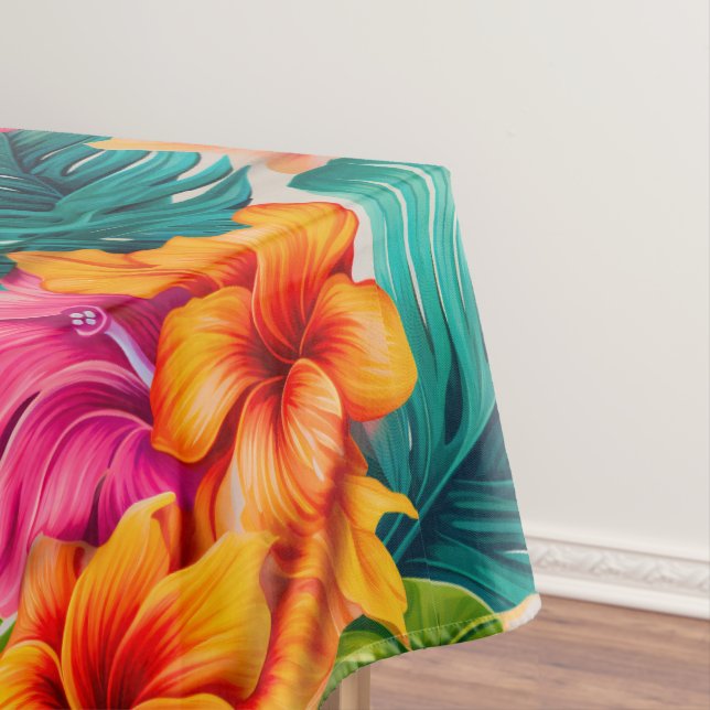 Nappe Tropical Floral Hibiscus  (In Situ)