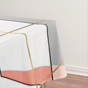 Nappe Trucs géométriques Abstraits dorés modernes
