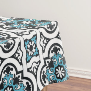 Nappe Tuile bleue portugaise