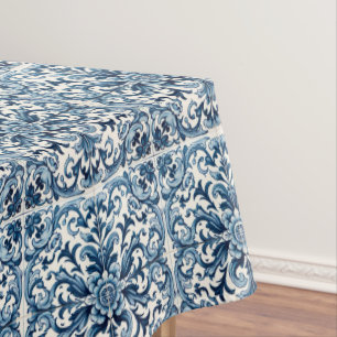Nappe Tuile bleue portugaise