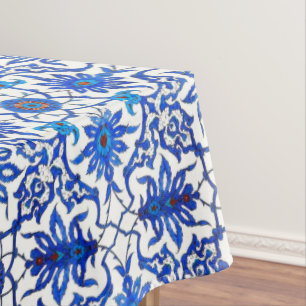 Nappe Tuile chinoise de Nouveau d'art - bleu et blanc de