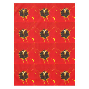 Nappe tulipe jaune rouge