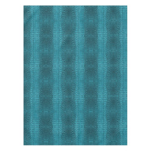 Nappe turquoise alligator imprimé bleu aqua bleu