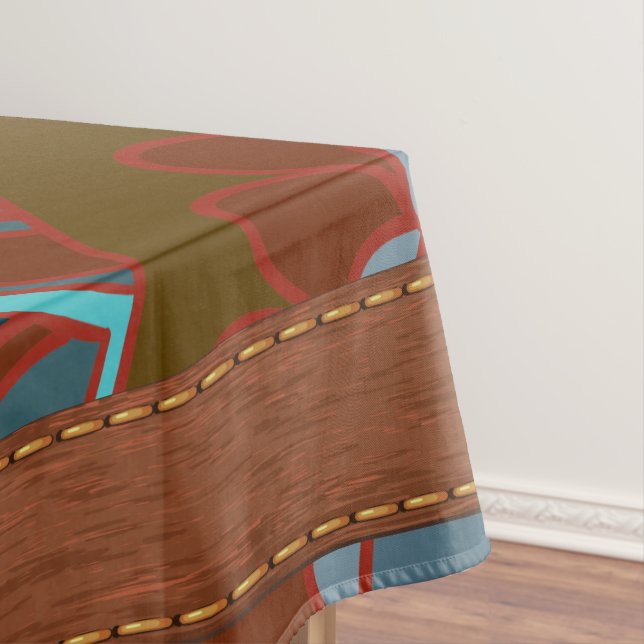 Nappe Turquoise et brun, rétros (In Situ)